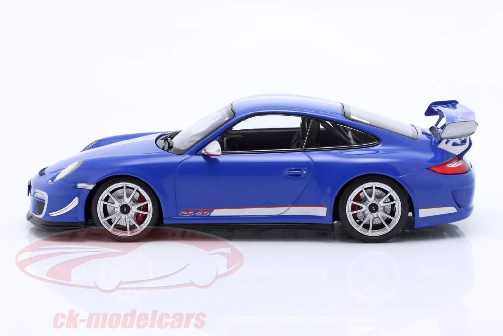 Porsche 911 (997) GT3 RS 4.0 Год постройки 2011 синий 1:18 Minichamps