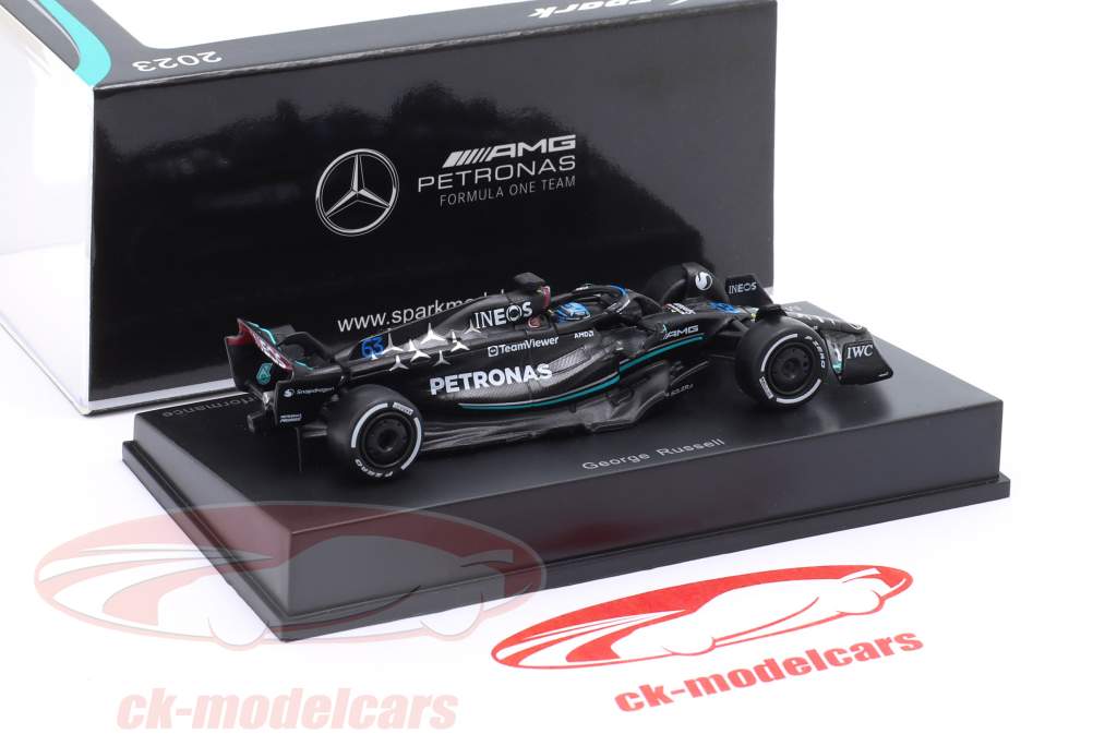 George Russell Mercedes-AMG F1 W14 #63 fórmula 1 2023 1:64 Spark