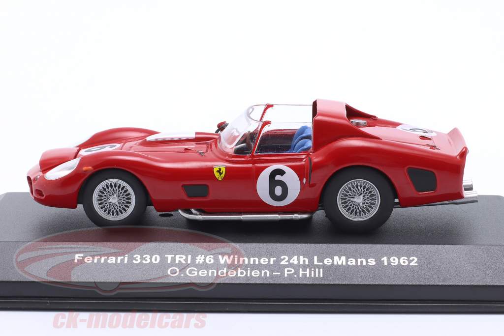 Ferrari 330 TRI #6 ganhador 24h LeMans 1962 Gendebien, Hill 1:43 Ixo