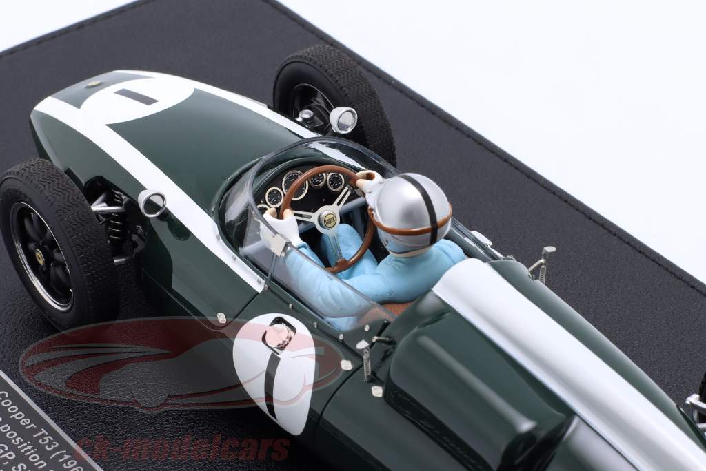 J. Brabham Cooper T53 #1 ganador británico GP fórmula 1 Campeón mundial 1960 1:18 GP Replicas
