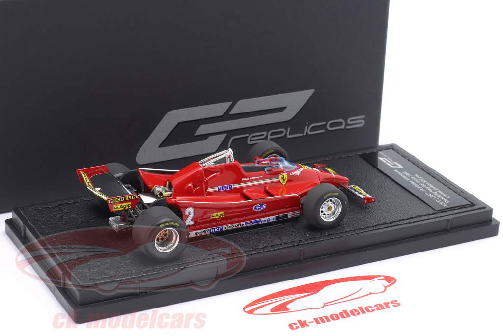 G. Villeneuve Ferrari 126C #2 资格赛 意大利语 GP 公式 1 1980 1:43 GP Replicas