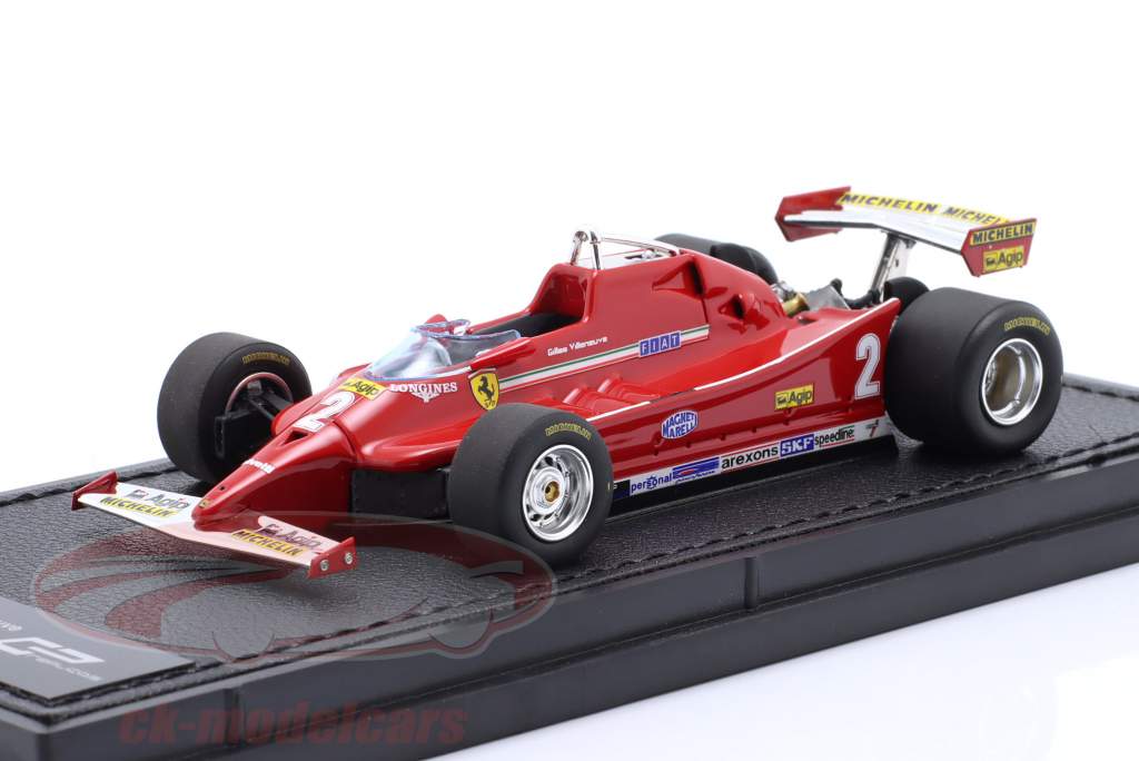 G. Villeneuve Ferrari 126C #2 Calificación italiano GP fórmula 1 1980 1:43 GP Replicas