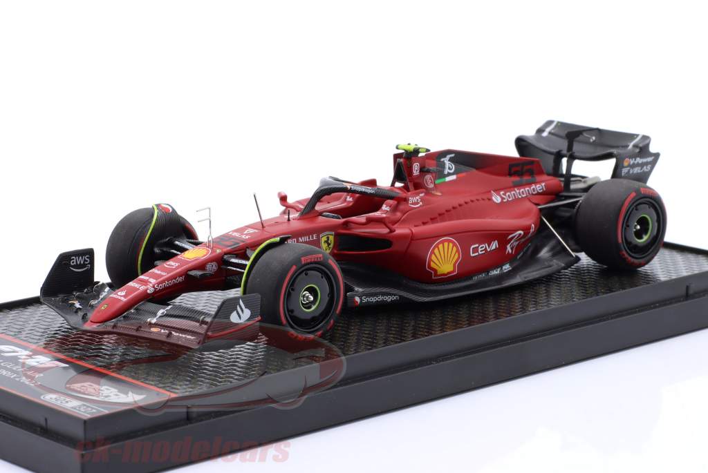 Carlos Sainz Jr. Ferrari F1-75 #55 2ème Bahreïn GP formule 1 2022 1:43 BBR