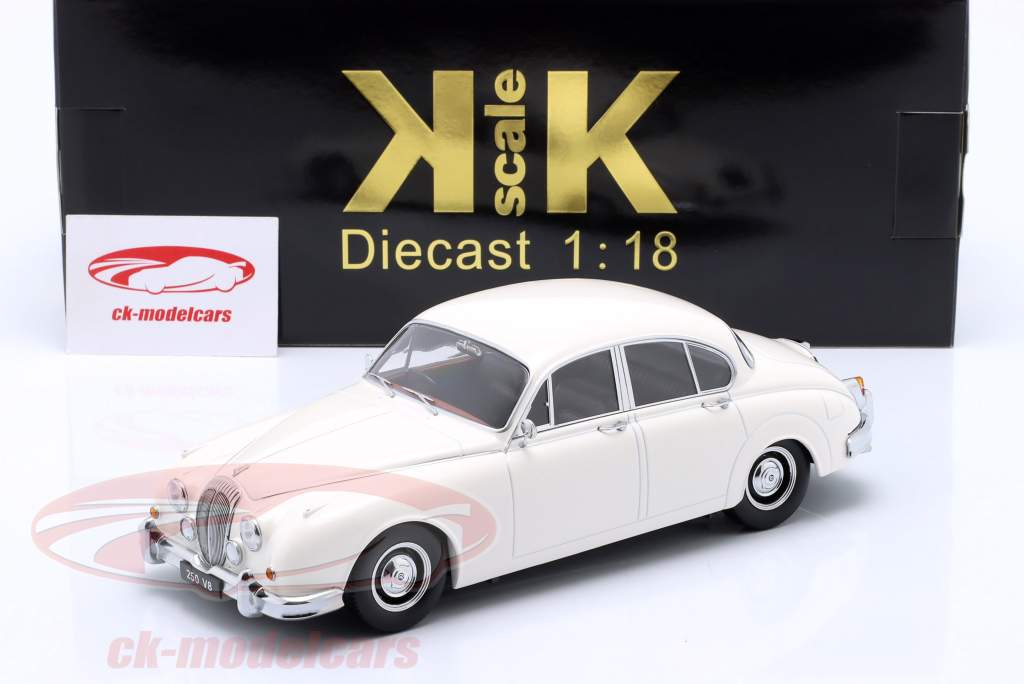Daimler 250 V8 RHD Byggeår 1962 hvid 1:18 KK-Scale