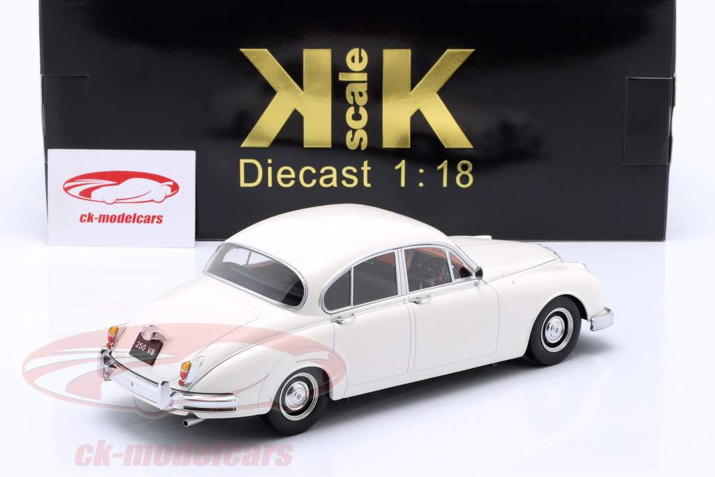 Daimler 250 V8 RHD Byggeår 1962 hvid 1:18 KK-Scale