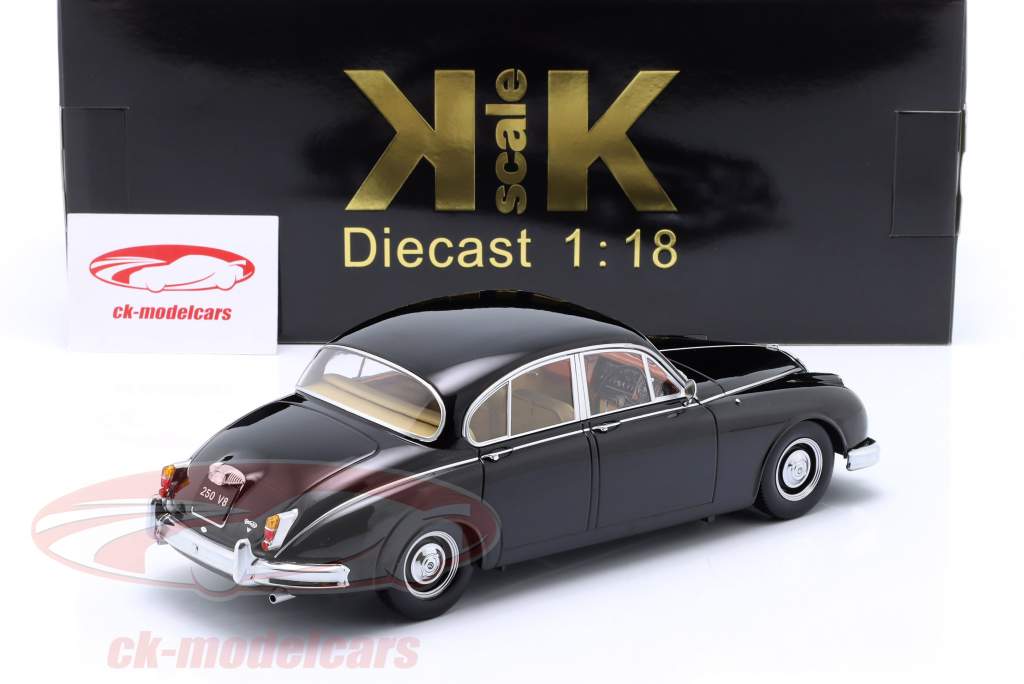 Daimler 250 V8 RHD Bouwjaar 1962 zwart 1:18 KK-Scale