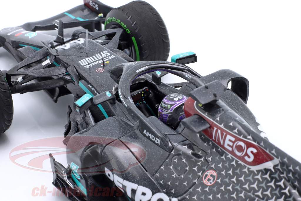 L. Hamilton Mercedes-AMG F1 W11 #44 vinder tyrkisk GP formel 1 Verdensmester 2020 1:18 Minichamps