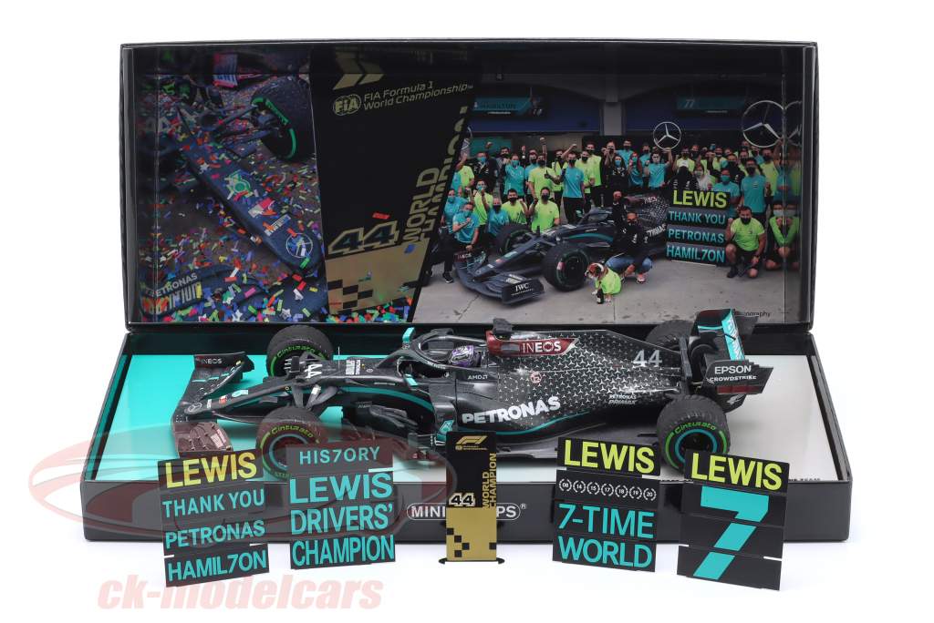 L. Hamilton Mercedes-AMG F1 W11 #44 gagnant turc GP formule 1 Champion du monde 2020 1:18 Minichamps