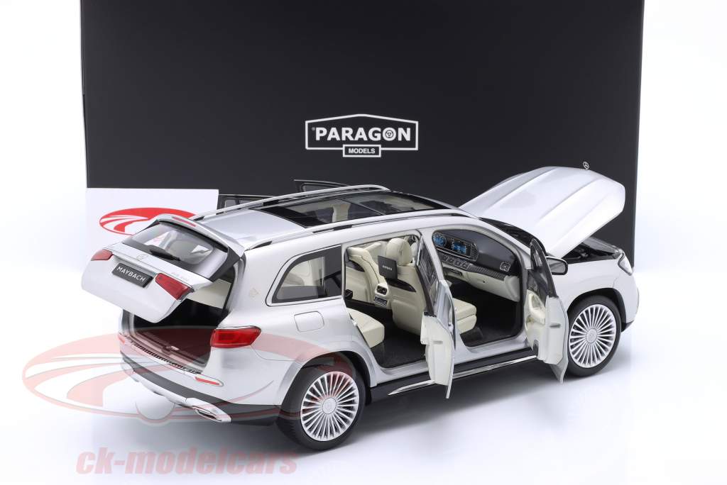 Mercedes-Benz Maybach GLS 600 (X167) zilver 1:18 Paragon Models