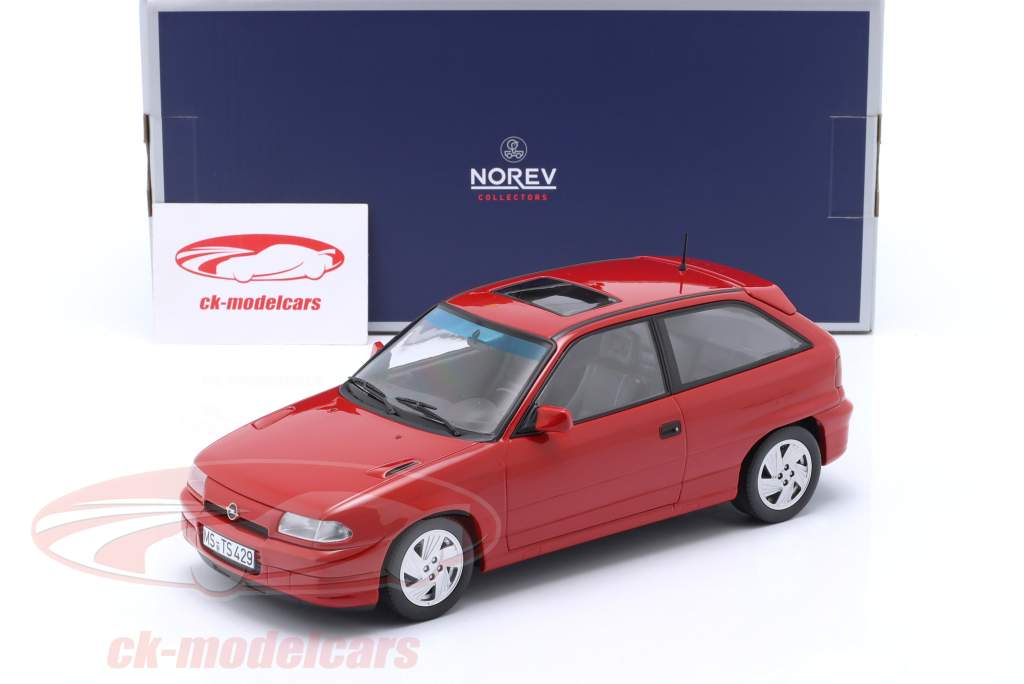 Opel Astra GSi year 1991 red 1:18 Norev
