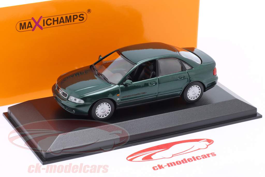 Audi A4 Baujahr 1995 dunkelgrün metallic 1:43 Minichamps