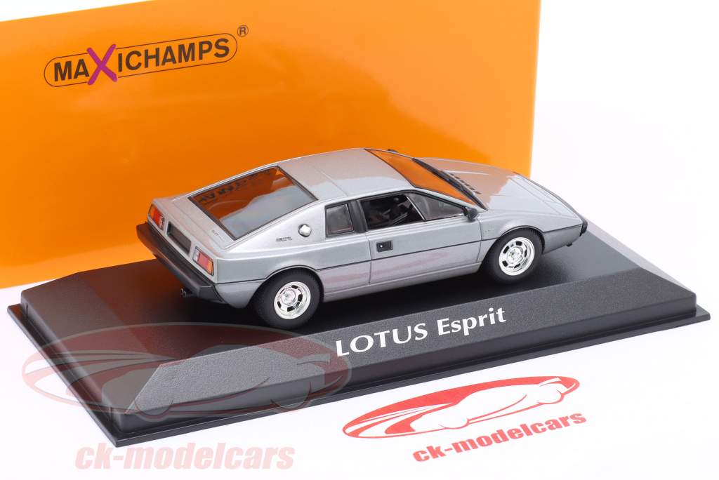 Lotus Esprit Turbo Bouwjaar 1978 zilver 1:43 Minichamps