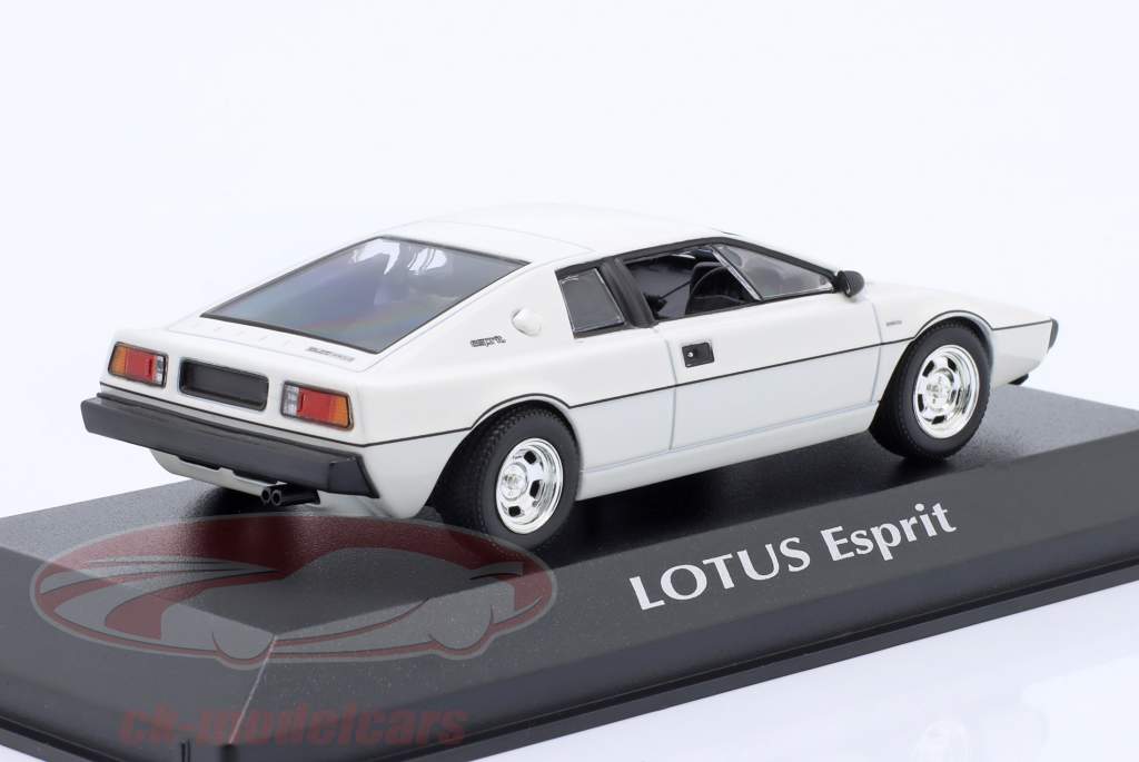 Lotus Esprit Turbo Byggeår 1978 hvid 1:43 Minichamps