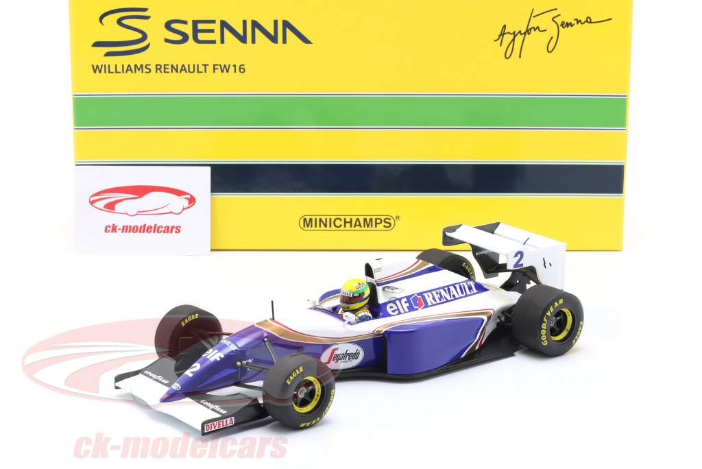 Ayrton Senna Williams FW16 #2 Stillehavet GP formel 1 1994 1:18 Minichamps