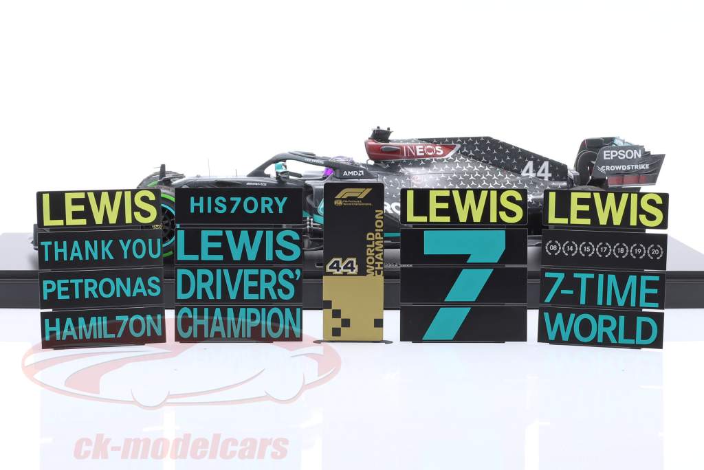 L. Hamilton Mercedes-AMG F1 W11 #44 ganador turco GP fórmula 1 Campeón mundial 2020 1:12 Minichamps
