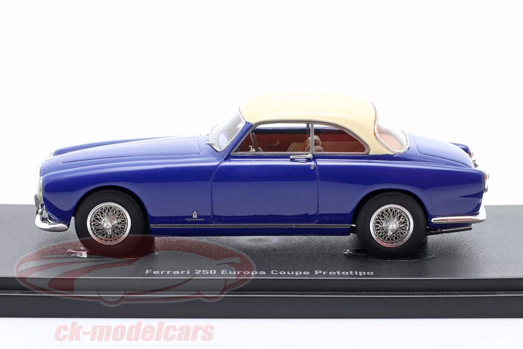 Ferrari 250 Europa Coupe Prototipo 1953 blau / creme weiß 1:43 AutoCult
