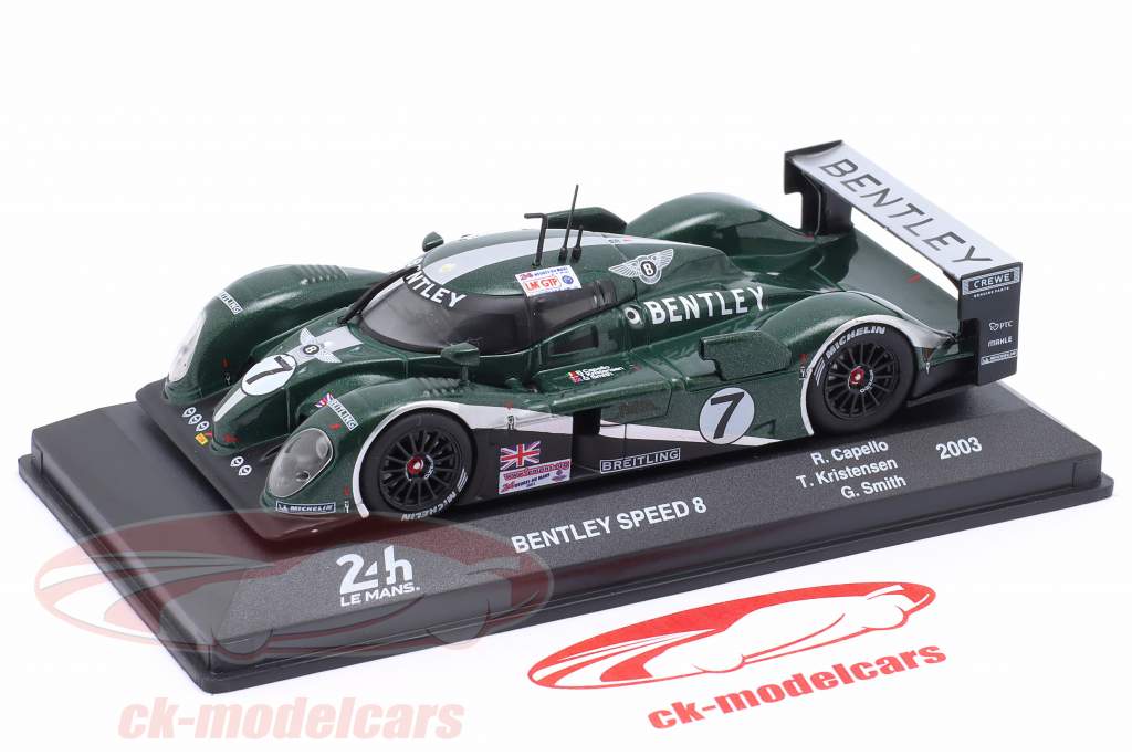 Bentley Speed 8 #7 勝者 24h LeMans 2003 Kristensen, Capello, Smith 1:43 Altaya