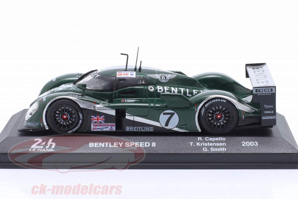 Bentley Speed 8 #7 优胜者 24h LeMans 2003 Kristensen, Capello, Smith 1:43 Altaya