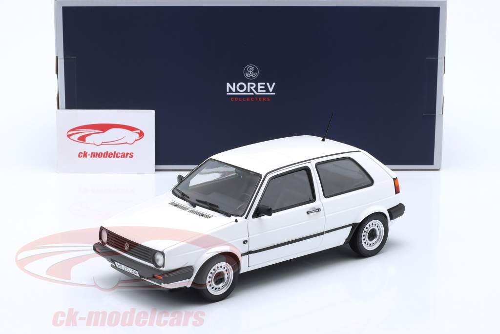 Volkswagen VW Golf II CL Año de construcción 1988 blanco 1:18 Norev