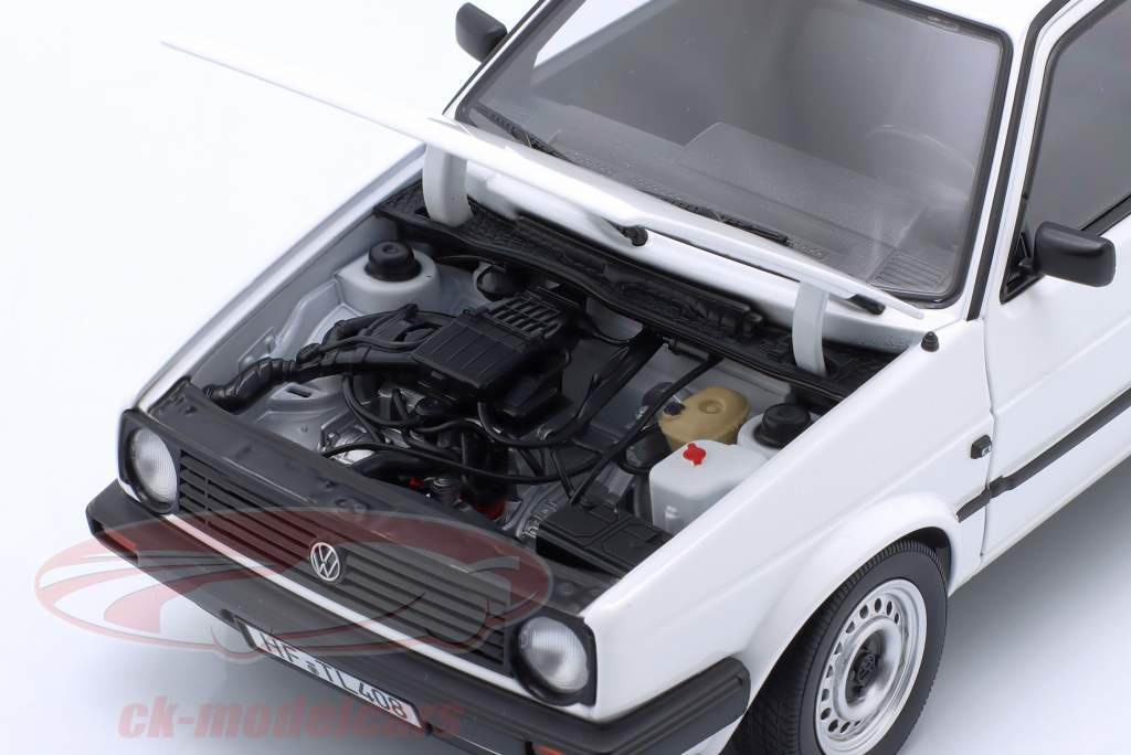 Volkswagen VW Golf II CL Ano de construção 1988 branco 1:18 Norev