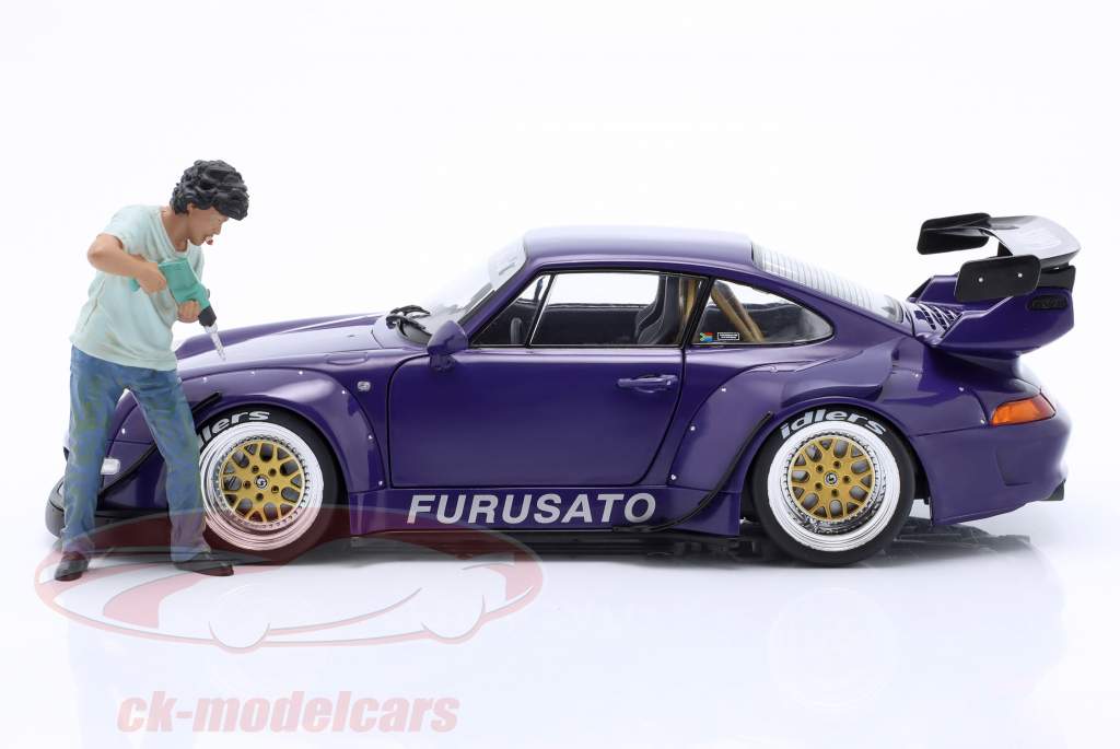 Figurine RWB Legend Akira Nakai 3 – Échelle 1/18 – Marque Showcasts – Modèle AD-18503 Bleu – Neuf Dans Sa Boîte