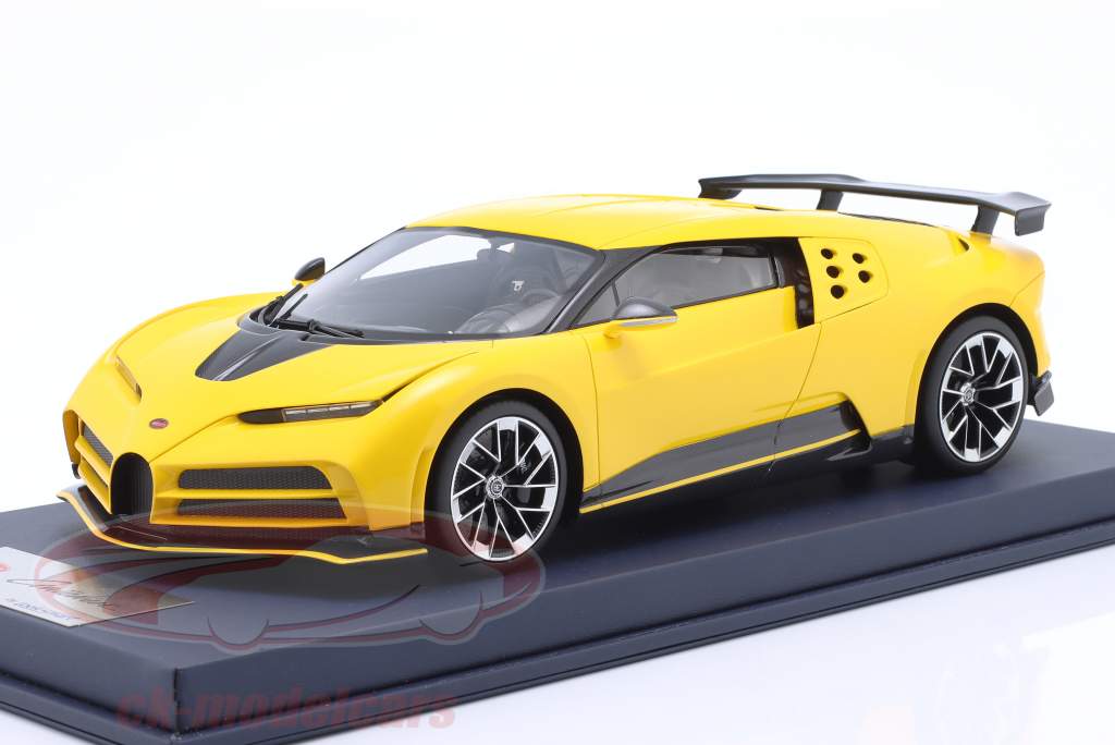 Bugatti Centodieci Année de construction 2022 jaune 1:18 LookSmart