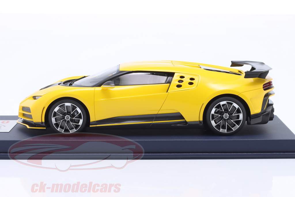 Bugatti Centodieci Année de construction 2022 jaune 1:18 LookSmart