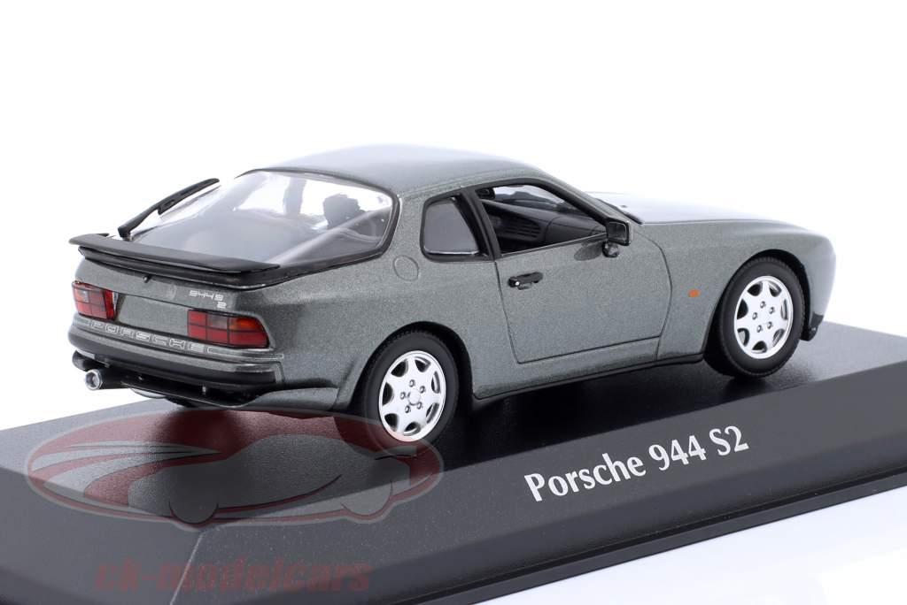 Porsche 944 S2 Année de construction 1989 Gris métallique 1:43 Minichamps