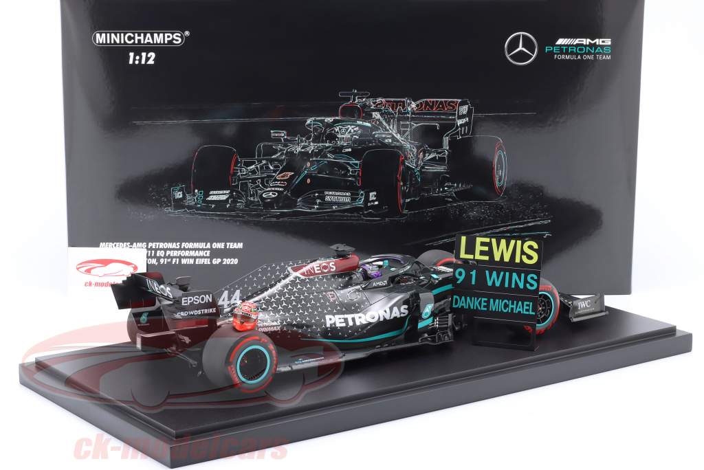 L. Hamilton Mercedes-AMG F1 W11 #44 91º Win Eifel GP Fórmula 1 2020 1:12 Minichamps