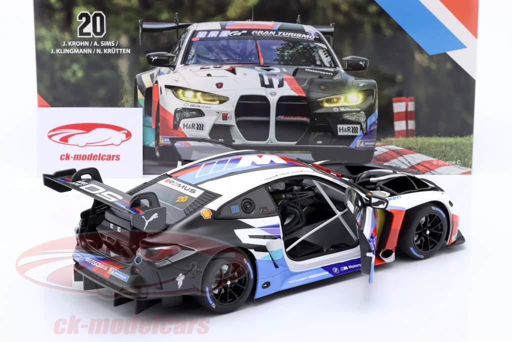 BMW M4 GT3 #20 24h Nürburgring 2022 Schubert Motorsport 1:18 Minichamps