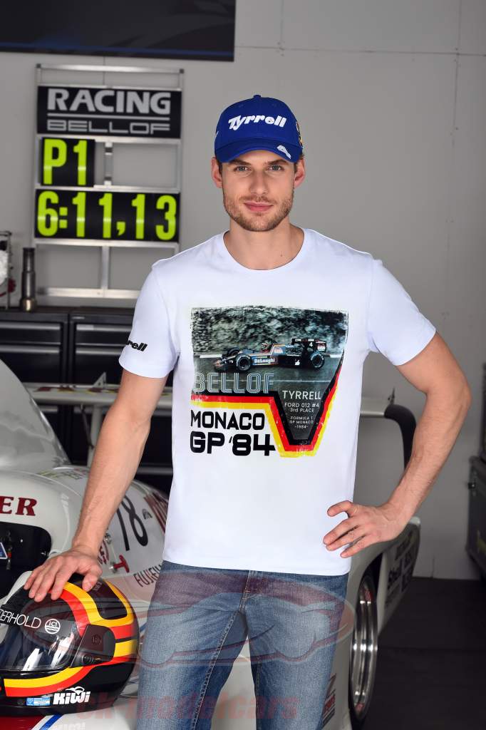 Stefan Bellof Camiseta Mónaco GP fórmula 1 1984 blanco