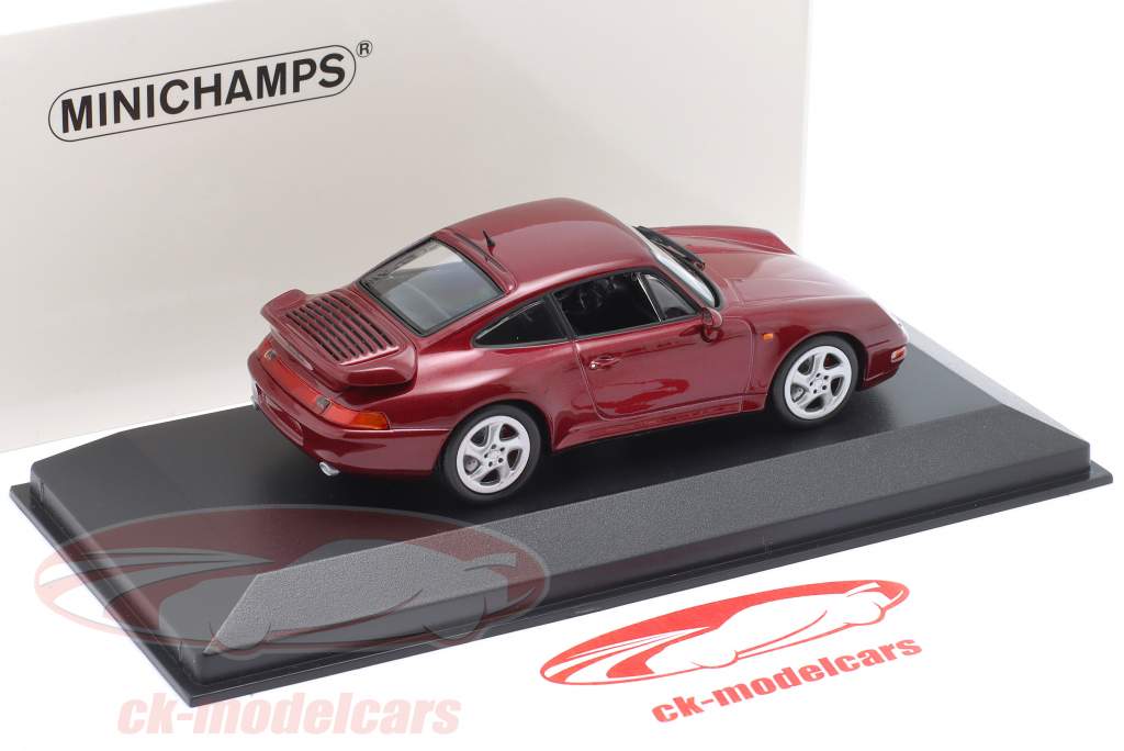 Porsche 911 (993) Turbo Baujahr 1995 rot metallic 1:43 Minichamps