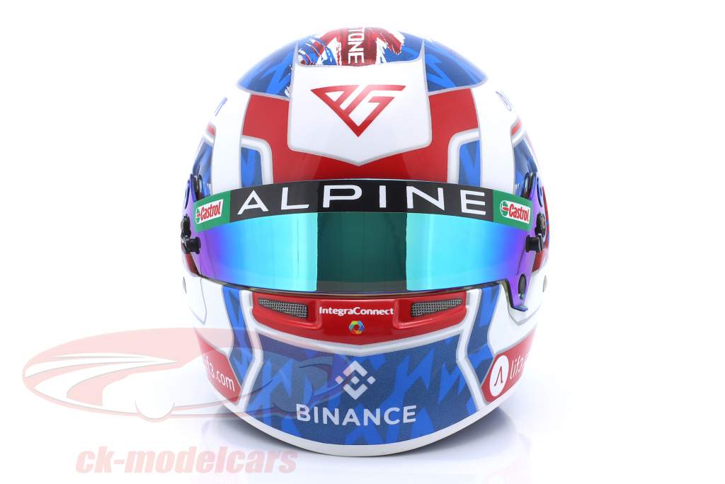 Pierre Gasly #10 BWT Alpine F1 Team Silverstone GP formule 1 2023 casque 1:2 Bell