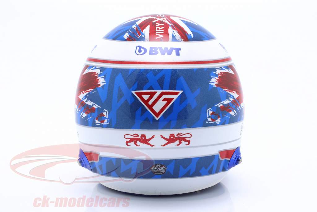 Pierre Gasly #10 BWT Alpine F1 Team Silverstone GP Formula 1 2023 helmet 1:2 Bell