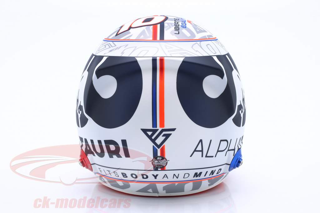 Pierre Gasly #10 Scuderia Alpha Tauri 法语 GP 公式 1 2022 头盔 1:2 Bell