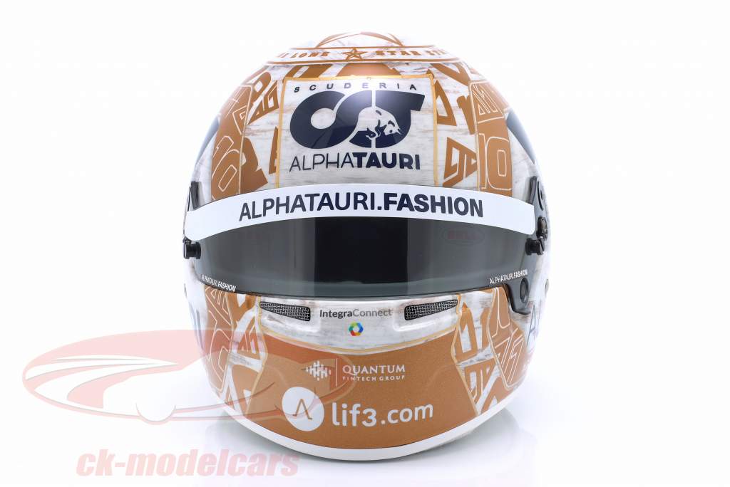 Pierre Gasly #10 Scuderia AlphaTauri Austin GP formel 1 2022 hjelm 1:2 Bell