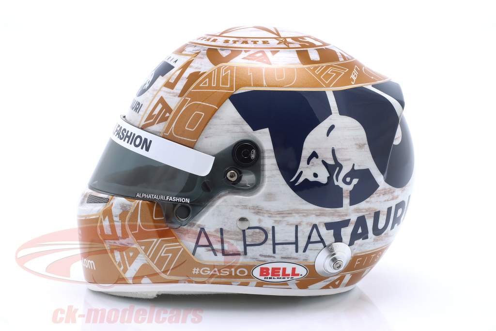 Pierre Gasly #10 Scuderia AlphaTauri Austin GP Formula 1 2022 helmet 1:2 Bell