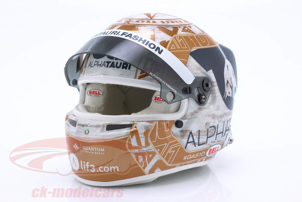 Pierre Gasly #10 Scuderia AlphaTauri Austin GP formel 1 2022 hjelm 1:2 Bell