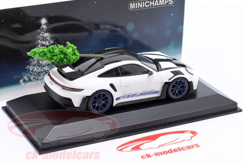 Porsche 911 (992) GT3 RS Navidad edición 2023 blanco 1:43 Minichamps