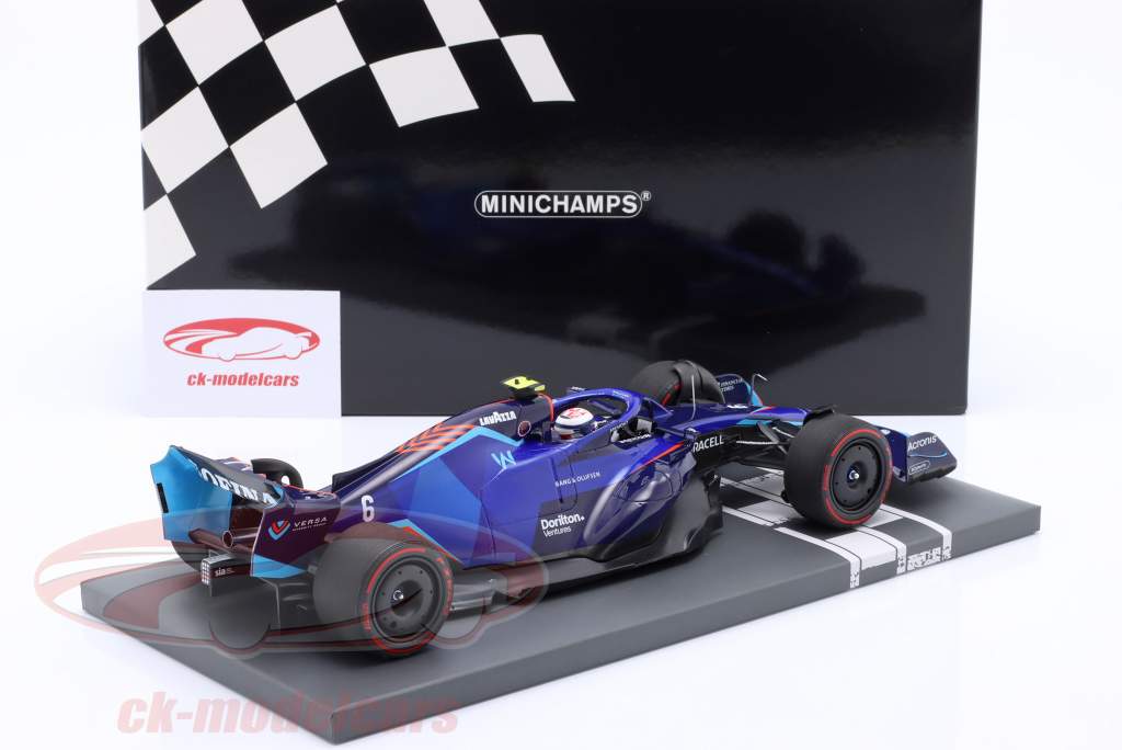 Nicholas Latifi Williams FW44 #6 Bahrain GP fórmula 1 2022 1:18 Minichamps