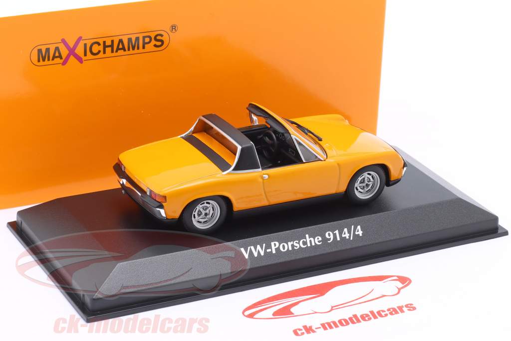 VW-Porsche 914/4 Année de construction 1972 orange 1:43 Minichamps