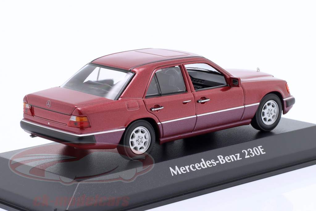 Mercedes-Benz 230E Baujahr 1991 dunkelrot metallic 1:43 Minichamps