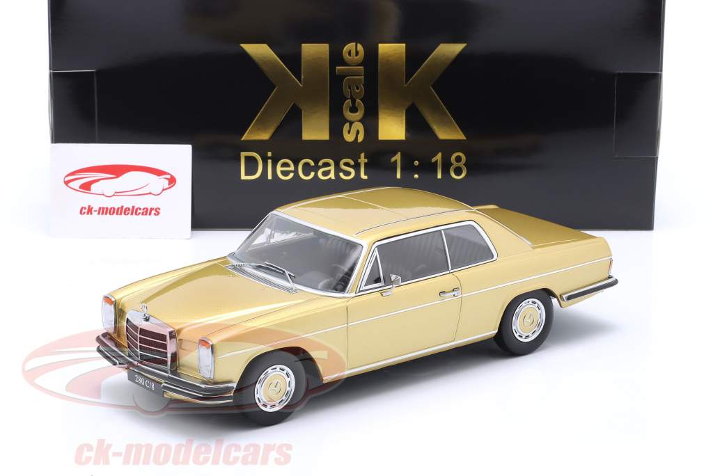 Mercedes-Benz 280C/8 W114 Coupe Год постройки 1969 золото металлический 1:18 KK-Scale