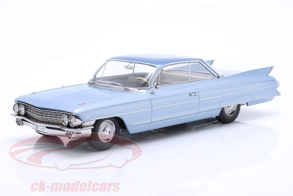 Cadillac Series 62 Coupe DeVille year 1961 Light Blue metallic 1:18 KK-Scale