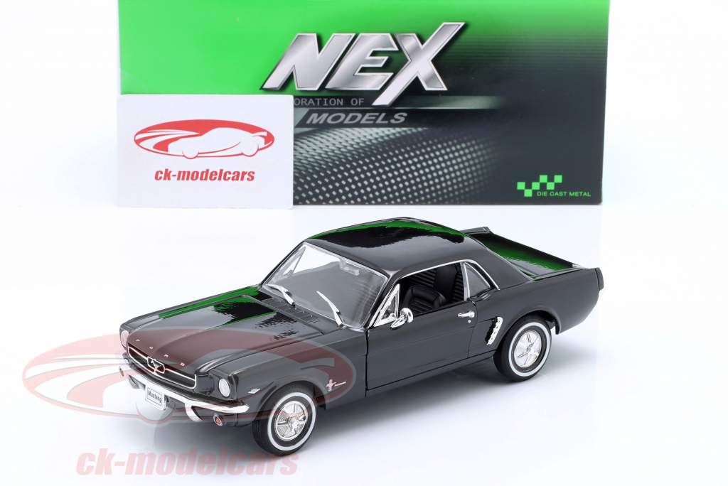 Ford Mustang 1/2 Coupe year 1964 black 1:24 Welly
