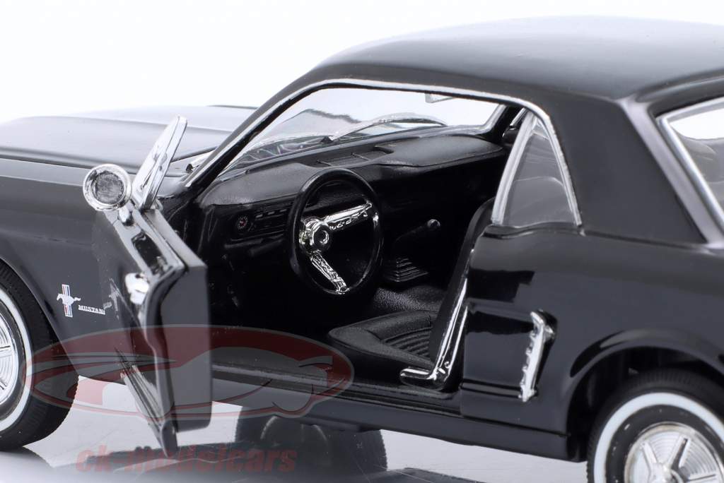 Ford Mustang 1/2 Coupe Année de construction 1964 noir 1:24 Welly
