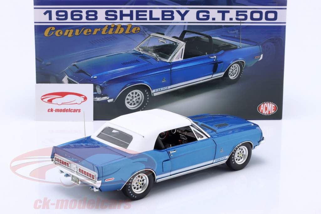 Shelby GT500 Convertible Année de construction 1967 bleu métallique 1:18 GMP