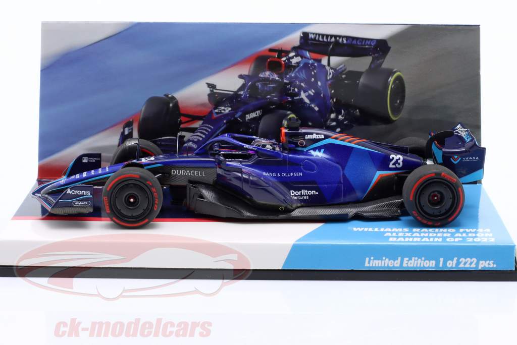 Alexander Albon Williams FW44 #23 Bahrain GP formula 1 2022 1:43 Minichamps