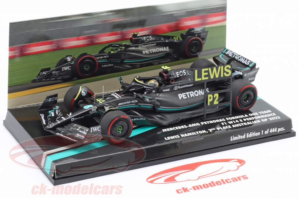 L. Hamilton Mercedes-AMG F1 W14 #44 2 australsk GP formel 1 2023 1:43 Minichamps