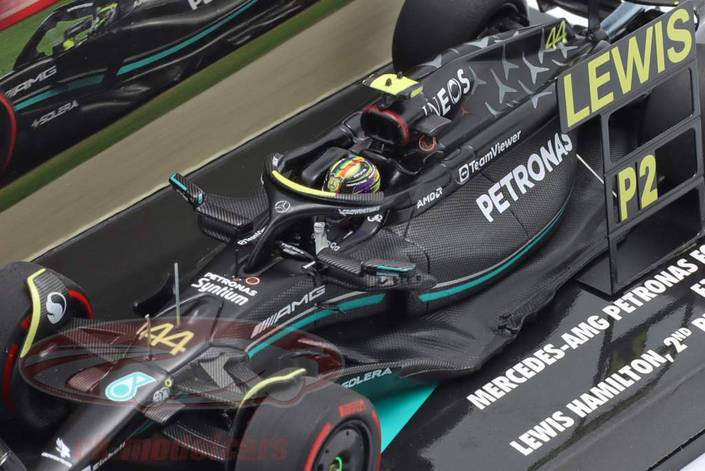 L. Hamilton Mercedes-AMG F1 W14 #44 2do australiano GP fórmula 1 2023 1:43 Minichamps